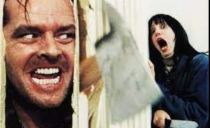 Create meme: lights, the shining Nicholson, the shining Nicholson with an axe