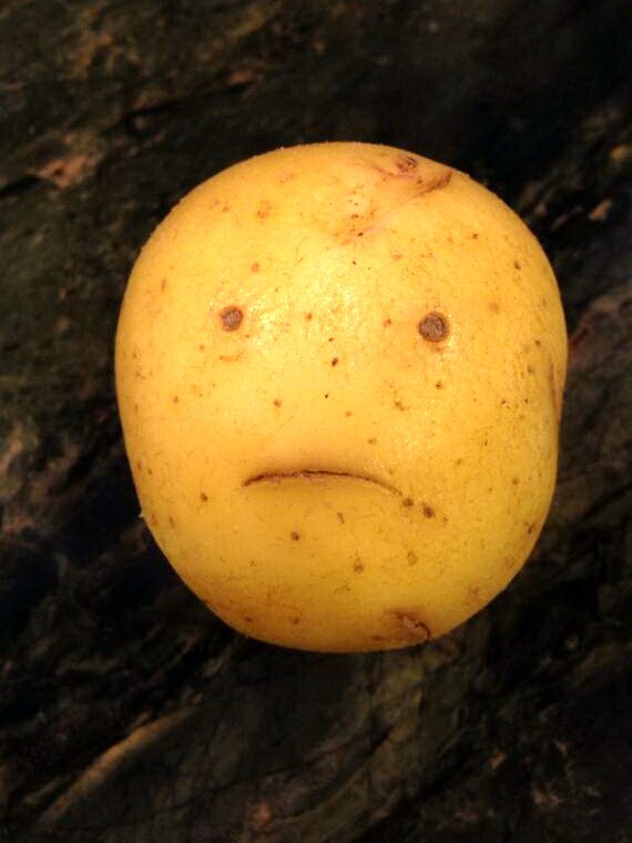 Create meme: potatoes , Potato is smiling, potatoes 