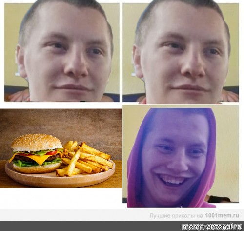 Create meme: guy , fast food, Burger 