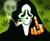 Create meme: ava in the VC to show him the facts, Picture, scream mask marijuana