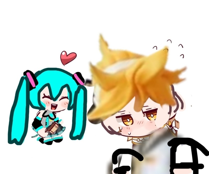 Create meme: Hatsune Miku chibi stickers, Chibi vocaloids, anime chibi vocaloids