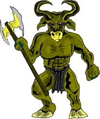 Create meme: Asterius the minotaur, the Minotaur, mythical creatures