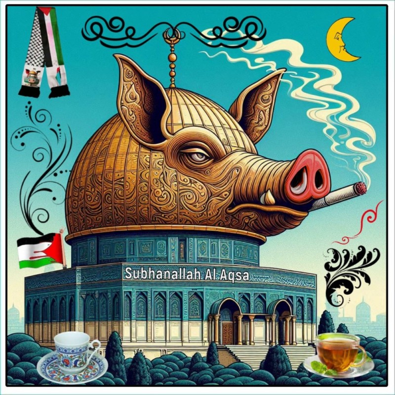 Create meme: pig capitalist, muslim pig, Mikhail Gavrichkov paintings