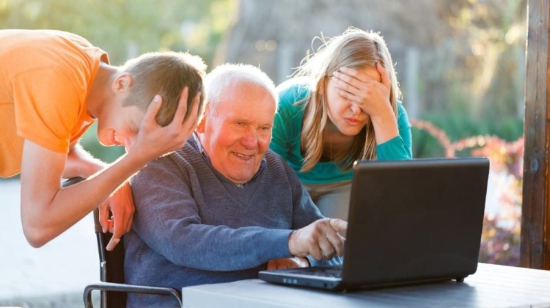 Create meme: the older generation, old people and the computer, old people on the Internet