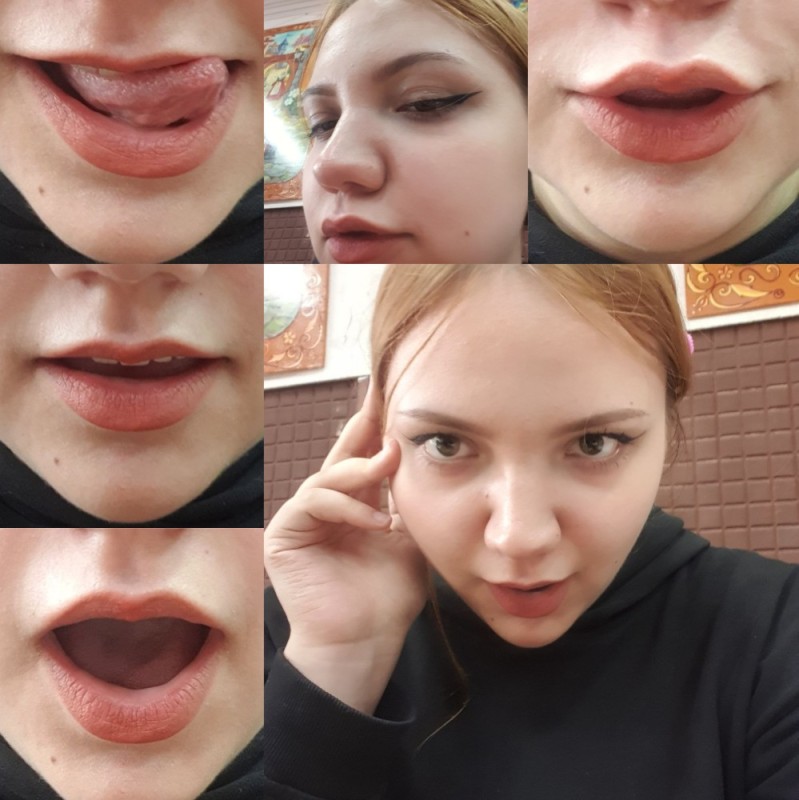 Создать мем: губы прикол, девушка, губы макияж