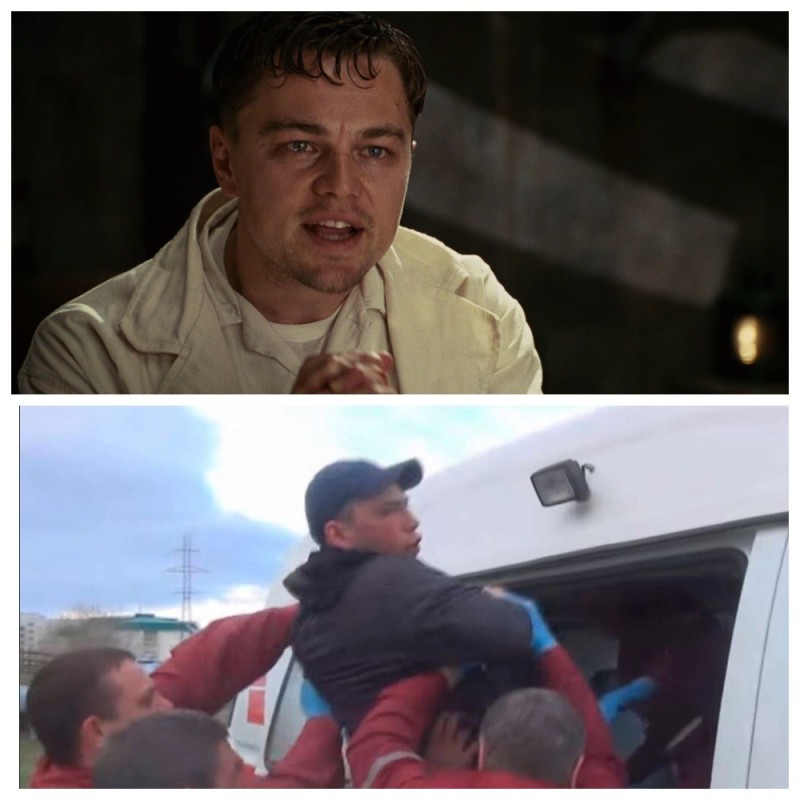Create meme: DiCaprio shutter island, Ben Kingsley Island of the Damned, a frame from the movie