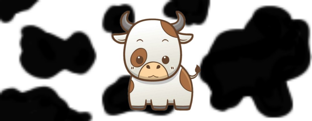 drawing of a cute cow