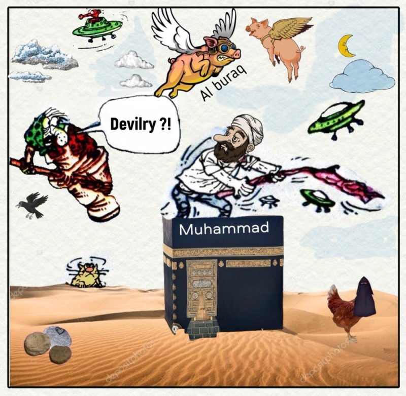 Create meme: Muhammad and Aisha, muhammad in islam, Muslim cartoons