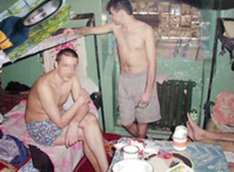 Create meme: sailor 's silence zone, prisoners in the bath, Russian prison 