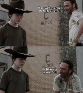 Создать мем: joke, rick grimes, dad