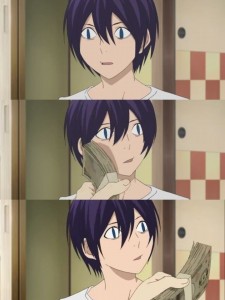 Create meme: a homeless God yato gifs, memes anime, a homeless God anime