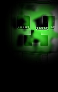 Create meme: game minecraft , creeper , creeper on black background