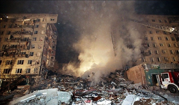 Create meme: house bombings in Moscow 1999 FSB, House bombings in 1999, house explosion