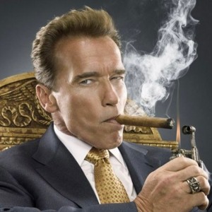 Create meme: Schwarzenegger with a cigar, Arnold Schwarzenegger, Arnold Schwarzenegger with a cigar