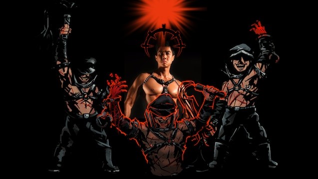 Create meme: Gachimuchi's darkest dungeon, van darkholm, van darkholme dungeon master