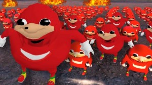 Create meme: knuckles, Uganda knuckles king