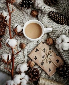 Create meme: coffee winter, cozy winter