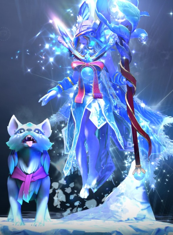 Create meme: crystal maiden dota 2, arcana dota 2, crystal maiden arcana