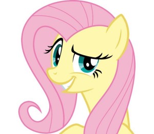 Create meme: pony evil fluttershy, fluttershy pony, fluttershy