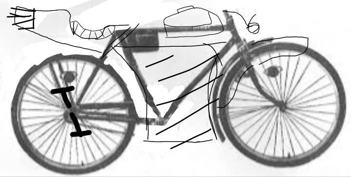 Create meme: bike Ural 111-621, bicycle progress, bike serviceability