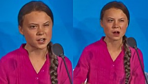 Create meme: Greta Thunberg