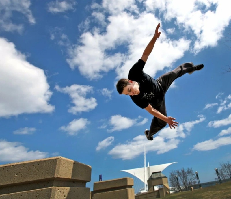 Create meme: parkour parkour, parkour, freestyle parkour