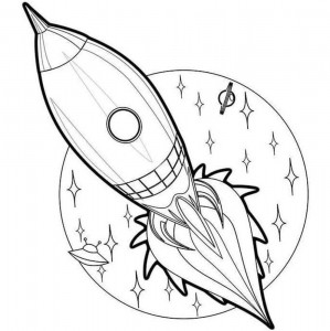 Создать мем: ракета в космосе раскраска, космический корабль раскраска для детей, раскраска для детей ракета
