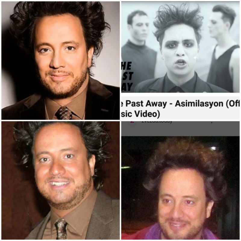 Create meme: famous people , giorgio tsoukalos as a young man, popular people