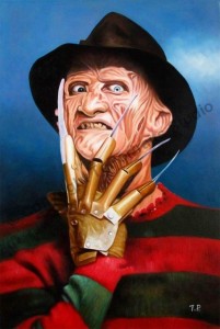 Создать мем: freddy kruger, фредди крюгер фейс, чаки против фредди