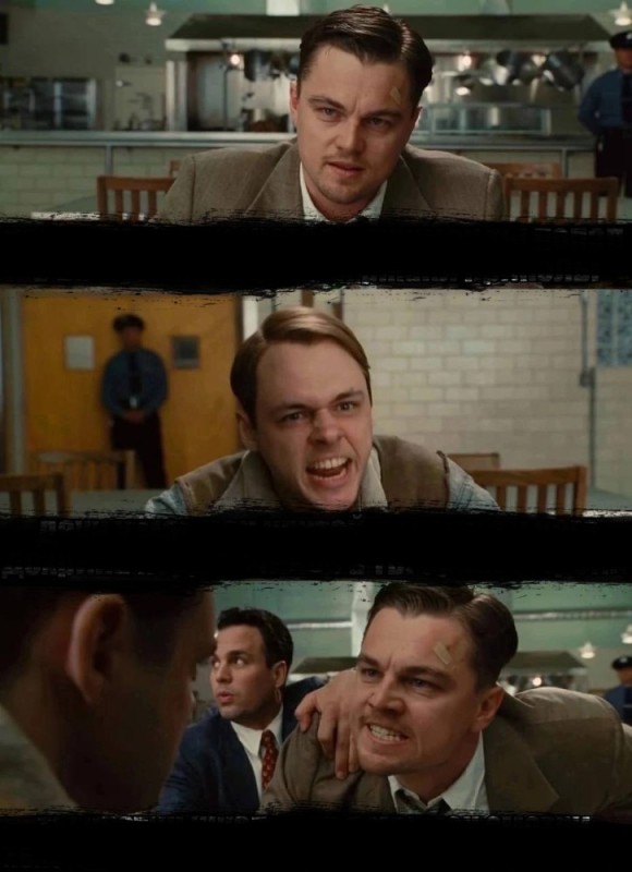 Create meme: DiCaprio island, leonardo dicaprio, shutter island 