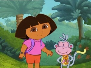 Create meme: Dasha tracker, Dora the Explorer animated series footage