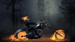 Create meme: Ghost rider