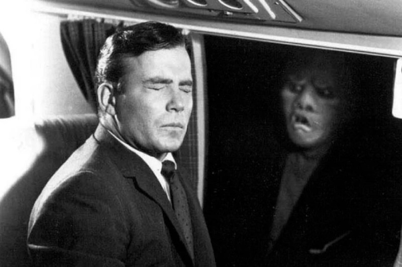 Create meme: William Shatner The Twilight Zone, twilight zone TV series 1959, William Shatner twilight zone