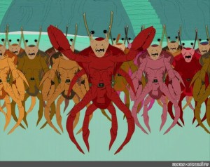 Create meme: crab people south park, south park crab people, crab people south park