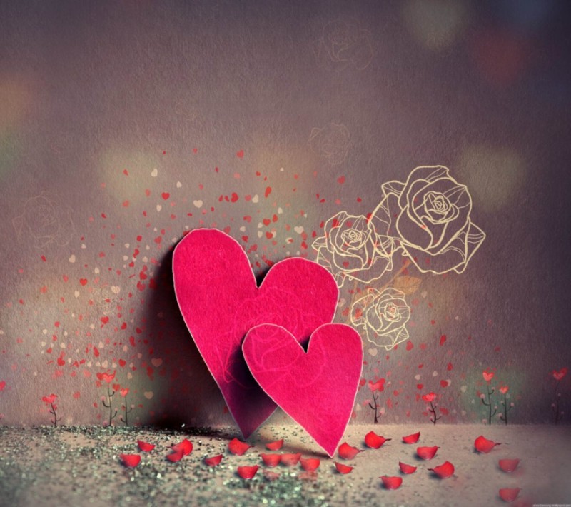 Create meme: the hearts are beautiful, heart with love, valentine's day background