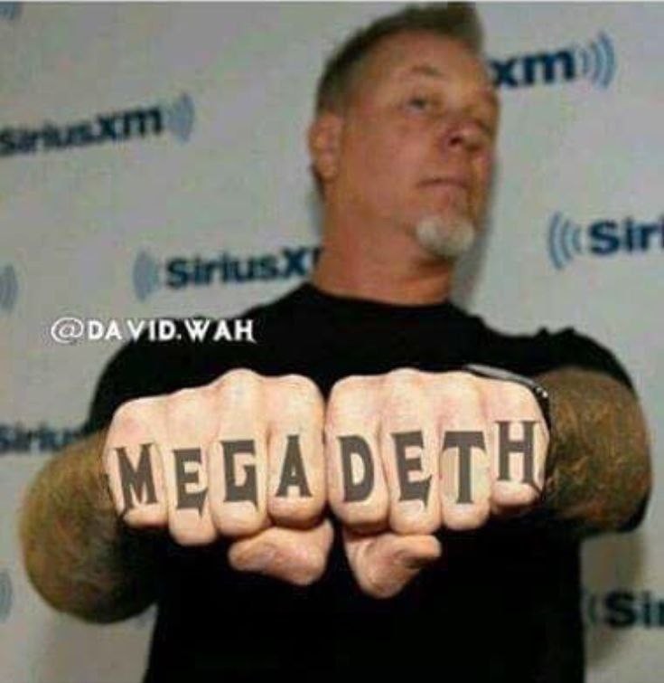 Create meme: Hatfield James Alan, James Hetfield , Hatfield tattoo