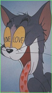 Create meme: Tom cat with hearts in his eyes, Tom and Jerry, Tom and Jerry pictures cartoon funny
