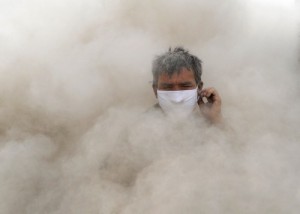 Create meme: dust, pollution, dust storm