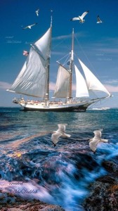 Create meme: ship, sea sailboat, a ship at sea