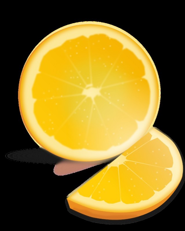 Create meme: a slice of lemon, lemon , orange 