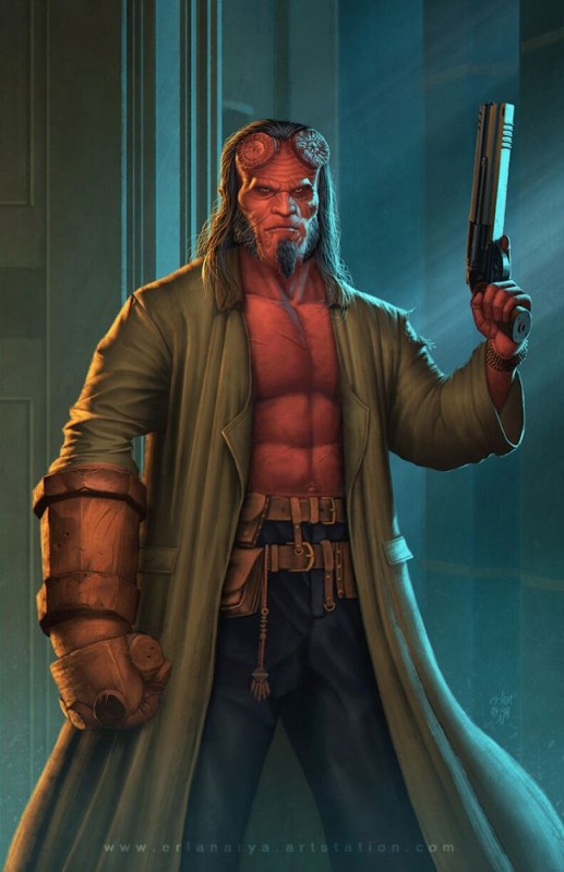 Create meme: hellboy, hellboy 2019 hot toys, hellboy heroes