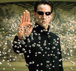 Create meme: people, matrix, Keanu Reeves the matrix bullet