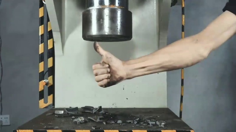 Create meme: under pressure, hydraulic press, under pressure