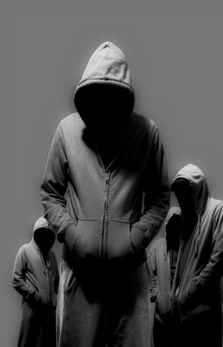 Create meme: people in the hood, in the hood, the hooded man without a face