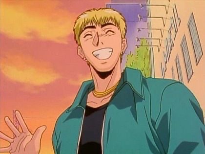 Create meme: anime by Eikichi Onizuka, teacher onizuka, onizuka anime