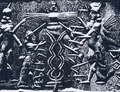 Create meme: ancient Sumerians, The gods of the Sumerians, sumerian gods