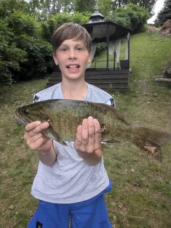 Create meme: largemouth bass, fishing , river fish