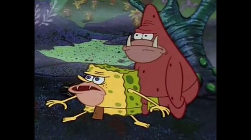 Create meme: spongebob savage, spongebob savage , spongebob Neanderthal