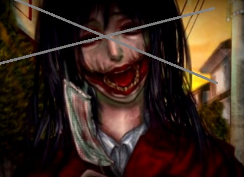 Create meme: kutisake-onna, Jeff the killer , figure 