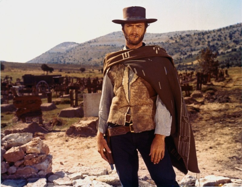 Create meme: the fastest hand in the wild West, cowboy Western, Clint Eastwood the good the bad the evil